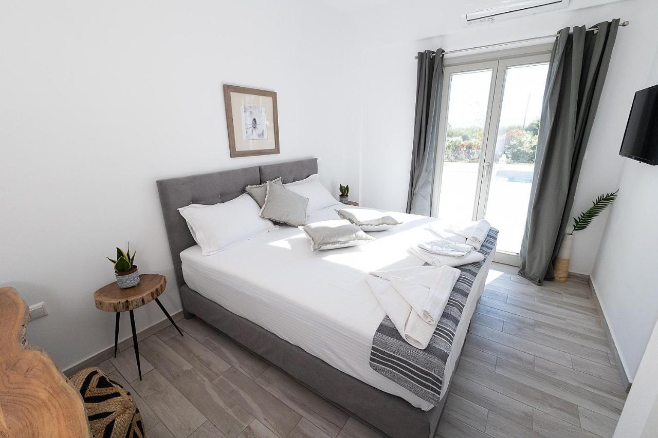 White Pearl Villa Naxos With Private Swimming Pool Naxos City Eksteriør bilde