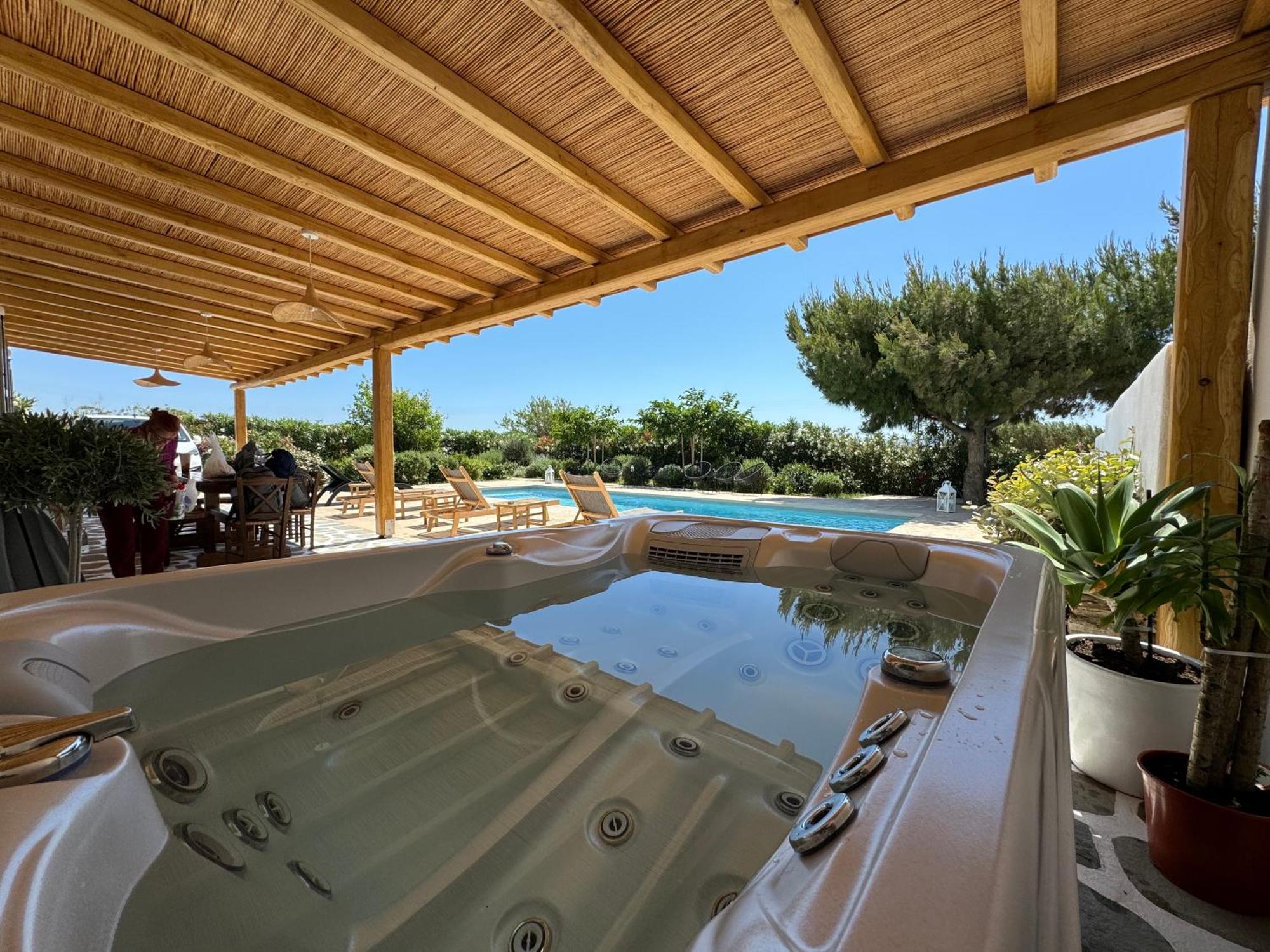 White Pearl Villa Naxos With Private Swimming Pool Naxos City Eksteriør bilde